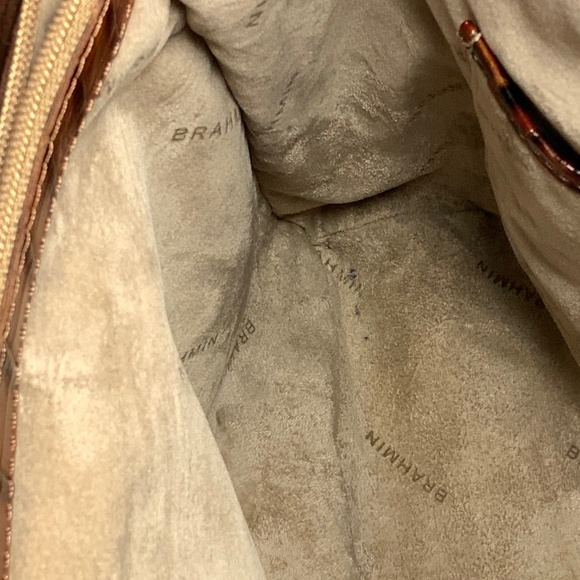 Brahmin Croc Embossed Large Leather Work Bag - Picture 8 of 16